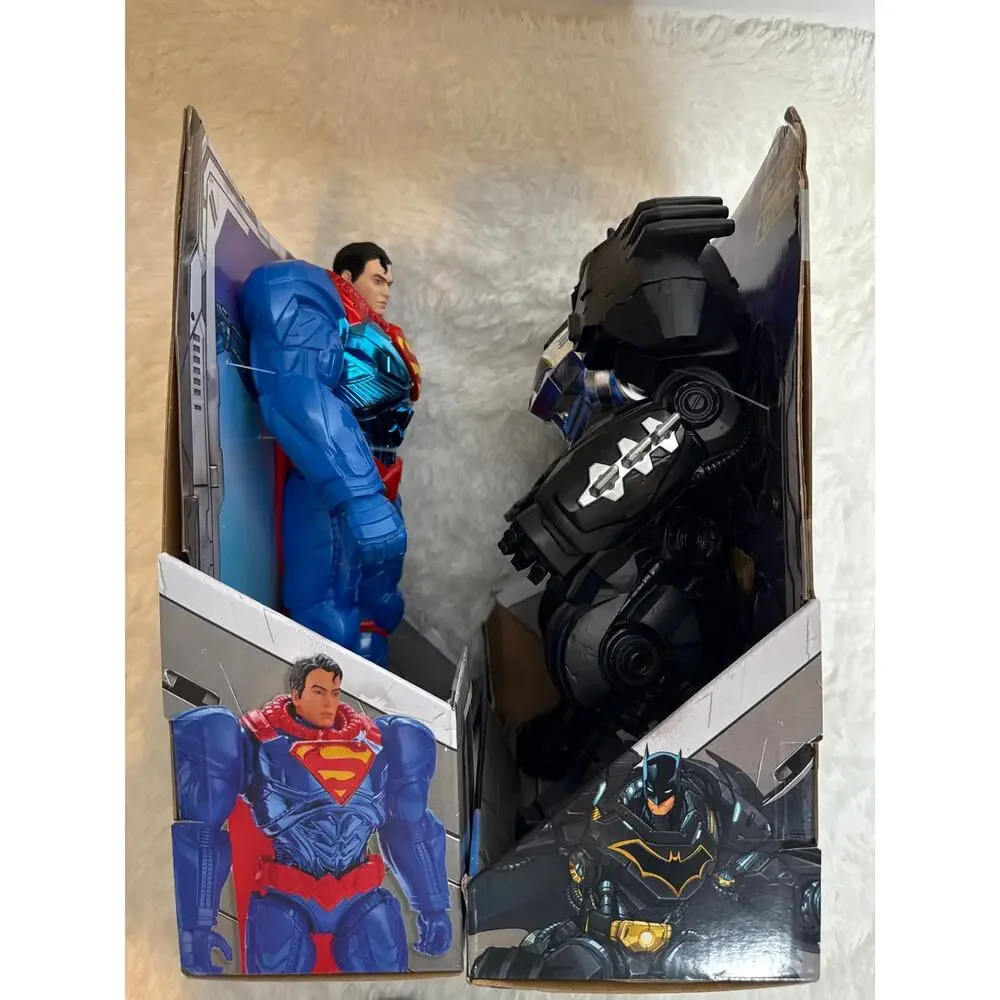 DC Metal Force Batman & Superman 12” Action Figure Gift Set NEW in Box (2020s)